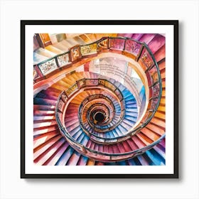 Spiral Staircase 3 Art Print