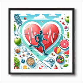 Healthy Lifestyle Concept Art Print