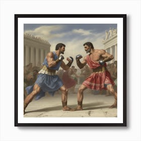 Boxing In Ancient Greece Art Print