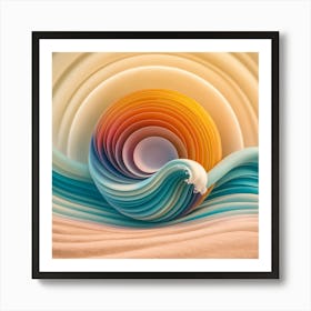 Sun Surf (3) Art Print