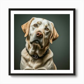 Portrait Of A Labrador Retriever 1 Art Print