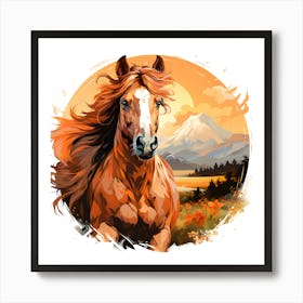 Equine Elegance A Journey Through Time Art Print