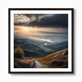 Sunset In The Mountains 67 Art Print