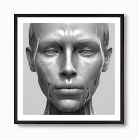 3d Head 1 Art Print