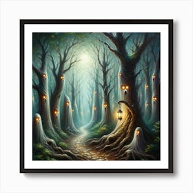 Ghosts In The Woods 1 Art Print