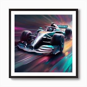 F1 Mercedes Car Art Print