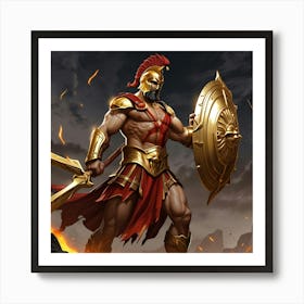 Spartan Warrior 4 Art Print