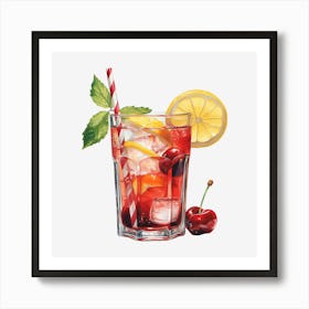 Cherry Lemonade 4 Art Print