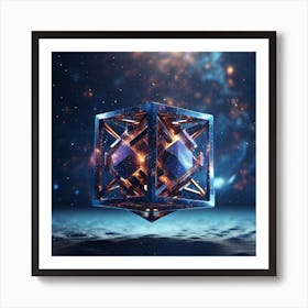 Leonardo Diffusion Xl 4d Cube Tesseract Interfering With The U 0 Art Print