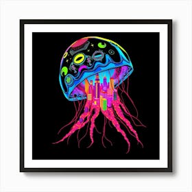 Jellyfish City Art Print