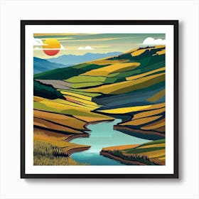 Scotland Landscape Art Print