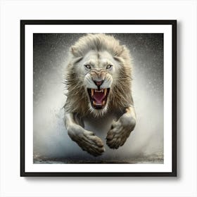 White Lion Art Print