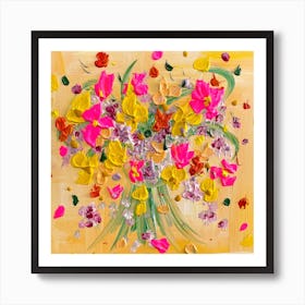 Sunset Bouquet Art Print