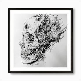 Skull Head Art Print