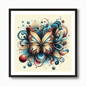 Modern Butterfly Art 2 Art Print