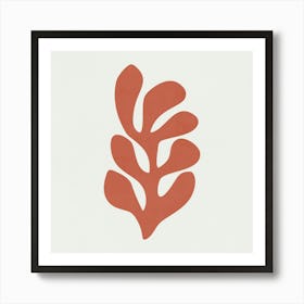 Matisse - Coral Leaf 01 Art Print