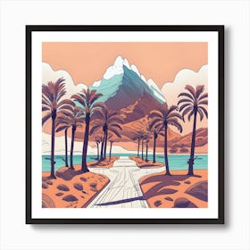 Road To The Beach Art Print