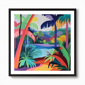 Abstract Travel Collection French Guiana 3 Art Print