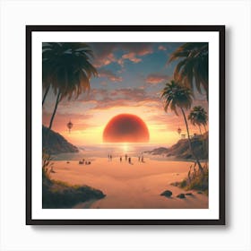 The beautiful nature Art Print