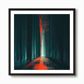 Dark Corridor Art Print