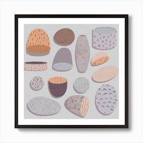 Collector Blue Square Art Print