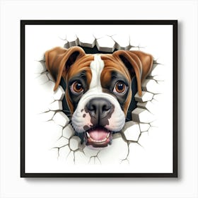 Boxer Dog 5 Art Print