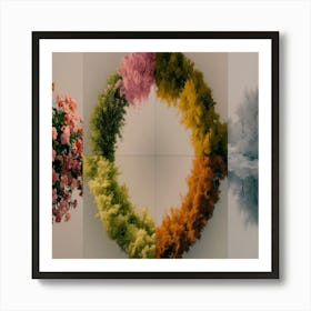 The Four Seasons of Nature Art Print