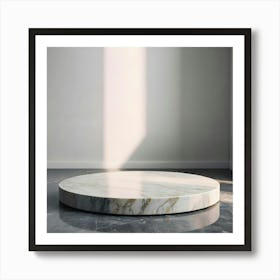 Round Marble Coffee Table 6 Art Print