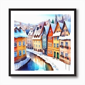 Winter Scene Art Print