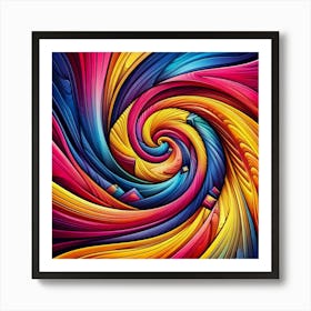 Abstract Swirl Painting Art Print