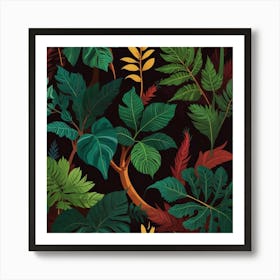 Default Create Unique Design Of Plant Art 3 Art Print