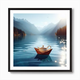 Teapot On The Lake Art Print