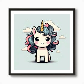 Cute Unicorn 340 Art Print