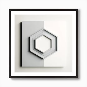 Hexagon Wall Art Art Print