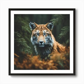 Tiger In The Forest 5 Art Print