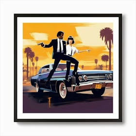 pulp fiction art Art Print