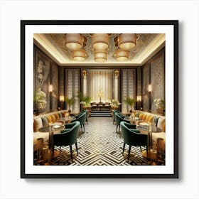 Deco Dining Room 7 Art Print