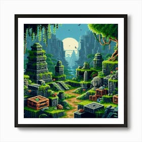 8-bit lost civilization 2 Art Print