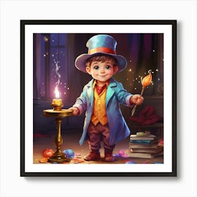 Boy In A Hat Art Print