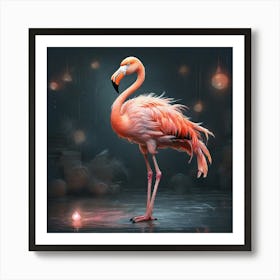 Pink Flamingo 12 Art Print