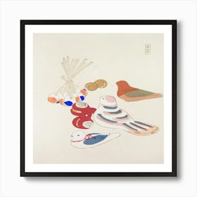 Kyosen’S Collected Illustrations Of Japanese Toys Pl 20 Art Print