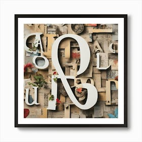 Letter A Art Print