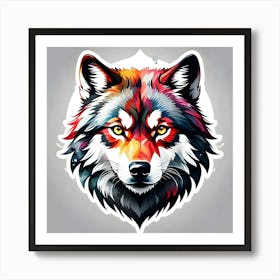 Wolf Head 1 Art Print