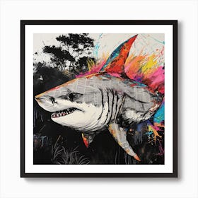 Shark art Art Print