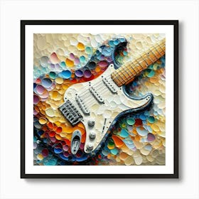 Guitar Painting 1 Art Print