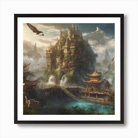 Fantasy Castle 32 Art Print