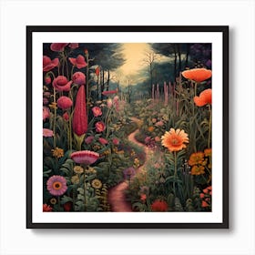 Into The Garden Art Print