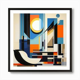 Abstract modernist Art Print