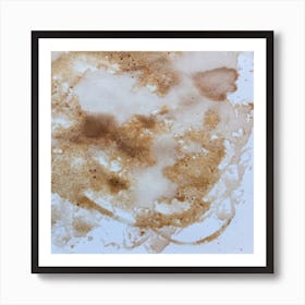 Coffee Splatter. Coffee grunge Art Print