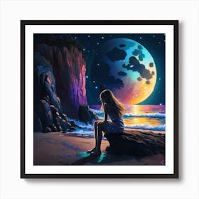 Full Moon Art Print